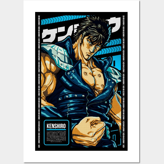 KENSHIRO | HOKUTO NO KEN | ANIME STARS | Wall Art by Black Kitsune Argentina